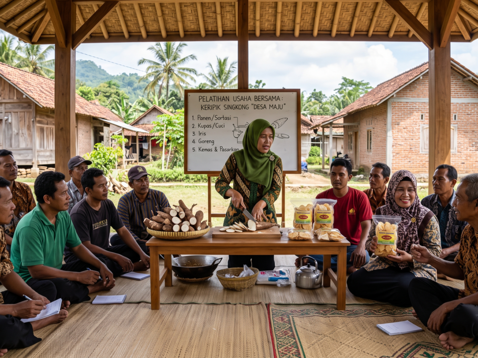 Pemberdayaan masyarakat melalui kegiatan pelatihan dan pengembangan usaha bersama
